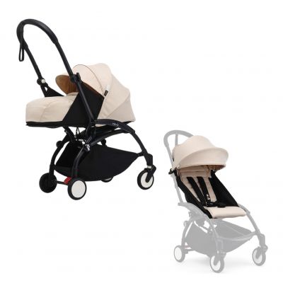 Stokke YOYO³ Kinderwagen Compleet met 0+ Newborn Pack Bonpoint Beige – Black Frame