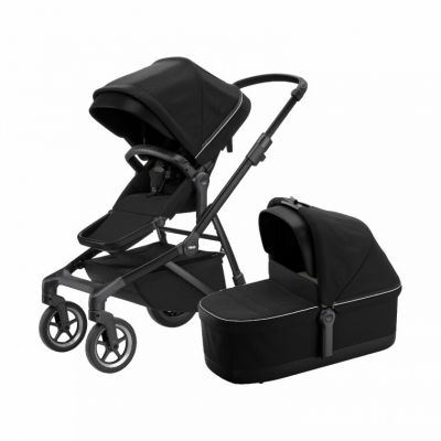 Thule Sleek 2-in-1 kinderwagen midnight black on black online kopen? | BabyPlanet