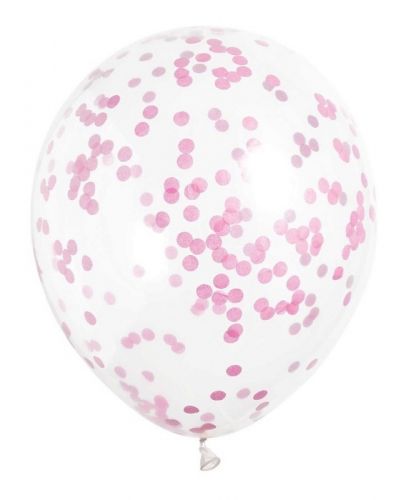 Ballonnen met roze confetti online kopen? | BabyPlanet