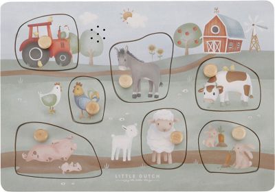 Little Dutch Geluidenpuzzel Little Farm FSC is gemaakt van FSC gecertificeerd hout