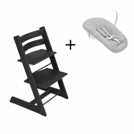 Stokke Tripp Trapp® Oak Black + Newborn Set online kopen