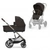 Cybex Balios S Lux Kinderwagen Compleet Chocolate Brown - Taupe Frame met zitje en reiswieg