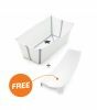 Stokke Flexi Bath white (wit) - opvouwbaar babybadje met gratis newborn support