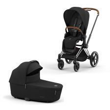 Cybex Priam Kinderwagen Compleet Sepia Black - Chrome Brown Frame
