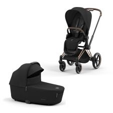 Cybex Priam Kinderwagen Compleet Sepia Black - Rosegold Frame