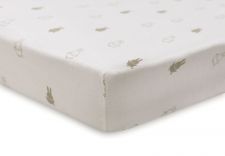Jollein Hoeslaken Wieg Nijntje Happy Miffy Jersey Olive Green