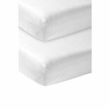 Meyco Jersey hoeslaken voor co-sleeper wit 2-pack online kopen? | BabyPlanet