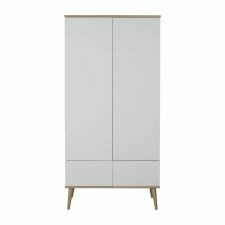 Quax 2-deurskast Flow White & Oak