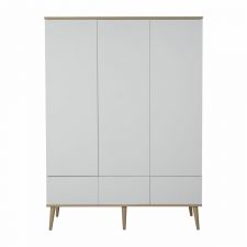 Quax 3-deurskast Flow White & Oak