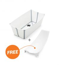 Stokke Flexi Bath white (wit) - opvouwbaar babybadje met gratis newborn support
