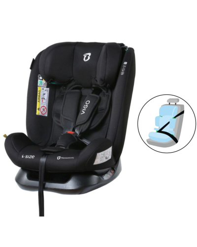 Titaniumbaby Autostoel Vigo i-Size Black ook geschikt voor losse riem