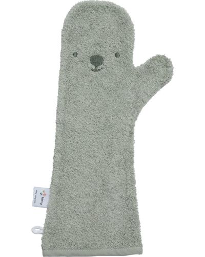 Baby Shower Glove Bear Olive