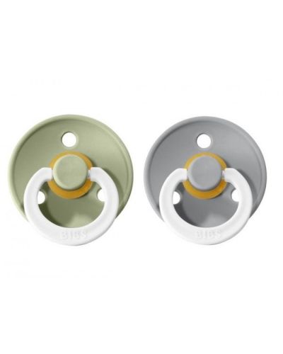 Bibs Fopspeen 2-Pack Glow Maat 2 Sage - Cloud online kopen? | BabyPlanet