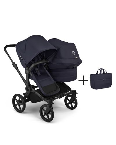 Bugaboo Duo Kinderwagen Donkey 6 Compleet Black - Deep Indigo