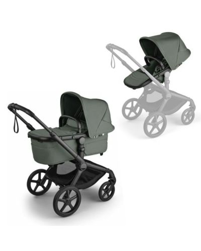 Bugaboo Fox 5 Renew Kinderwagen Compleet Black - Forest Green