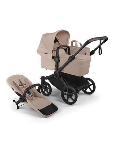Bugaboo Mono Kinderwagen Donkey 6 Compleet Black - Desert Taupe Melange