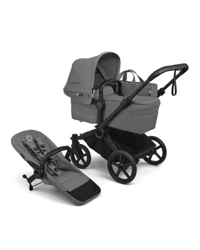Bugaboo Mono Kinderwagen Donkey 6 Compleet Black - Moon Grey