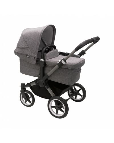 Bugaboo Donkey5 Mono kinderwagen compleet graphite frame -  grijs melange - grijs melange online kopen? | BabyPlanet