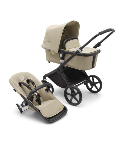 Bugaboo Fox Cub Kinderwagen Compleet Black - Desert Beige