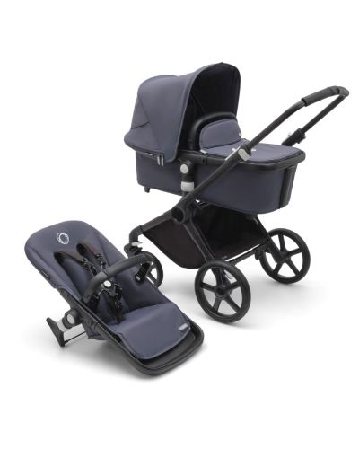 Bugaboo Fox Cub Kinderwagen Compleet Black - Stormy Blue