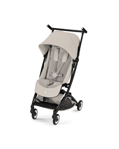 Cybex Libelle Black Frame Dune Grey vooraanzicht buggy met zitje