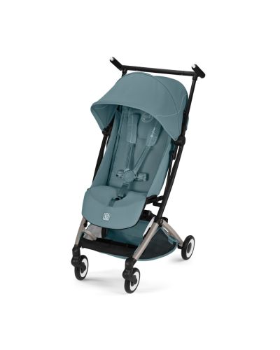 Cybex Buggy Libelle Stormy Blue vooraanzicht met zonnekap