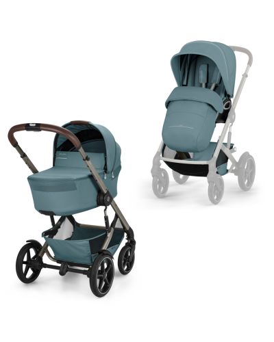 Cybex Talos S Lux combinatie van reiswieg en zitje vooraanzicht