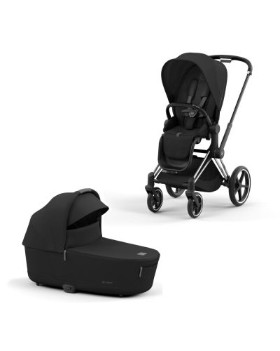 Cybex Priam Kinderwagen Compleet Sepia Black - Chrome Black Frame