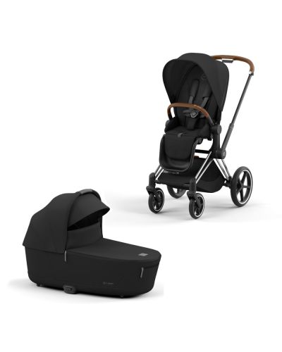 Cybex Priam Kinderwagen Compleet Sepia Black - Chrome Brown Frame