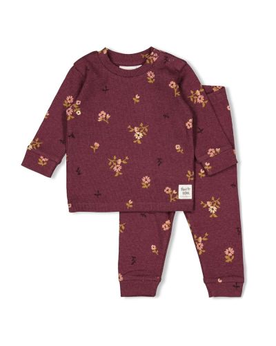 Feetje Pyjama Premium Sleepwear Bonnie Bouquet Wijn Melange