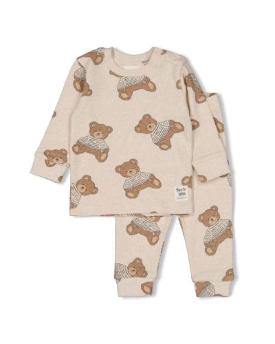 Feetje Pyjama Premium Sleepwear Teddy Bear Offwhite Melange