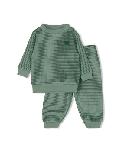 Feetje Pyjama Wafel Zeegroen - Family Edition