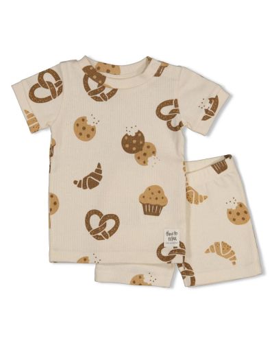 Feetje Shortama Cosy Crumbs Offwhite - Premium Summerwear