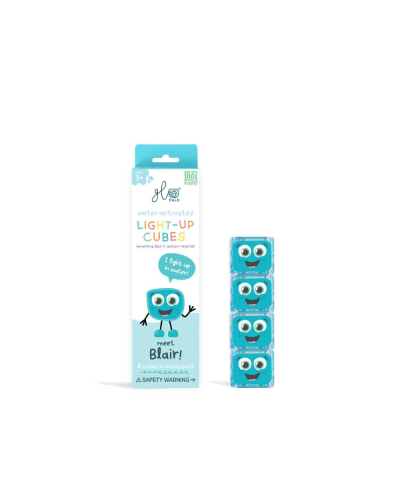Glo Pals Lichtgevend Kubussen Blair Blue 4 stuks