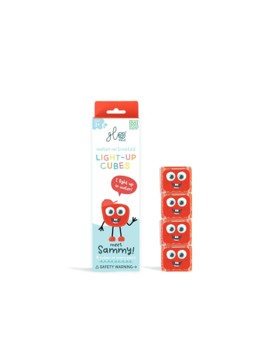 Glo Pals Lichtgevend Kubussen Sammy Red 4 stuks