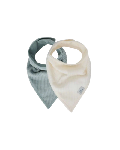 Jollein Bandana Slab Velvet Rib Sea Green/Ivory