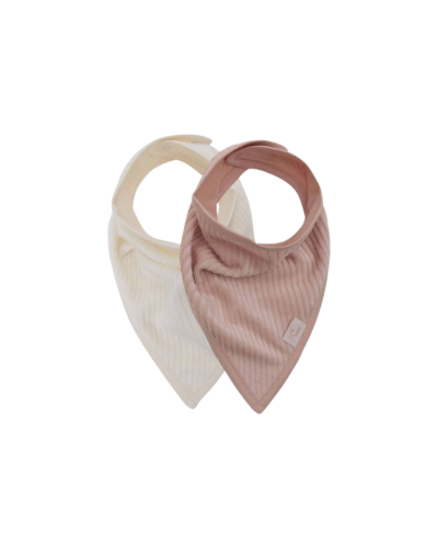 Jollein Bandana Slab Velvet Rib Wild Rose/Ivory