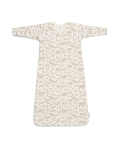 Jollein Slaapzak met Afritsbare Mouwen Animals Nougat 70 cm