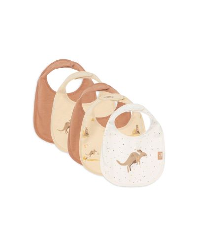 Jollein slab waterproof Kangaroots vijf stuks in verschillende kleuren