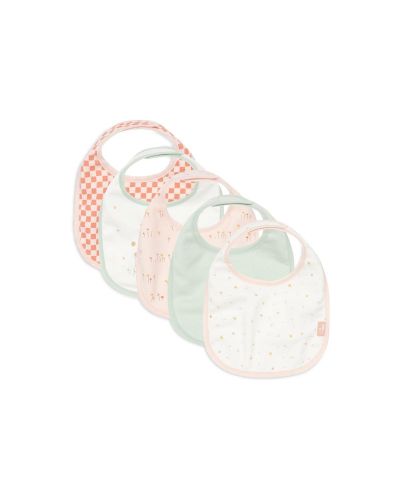 Vijf slabben waterproof Pretty Picnic in verschillende kleuren en patronen