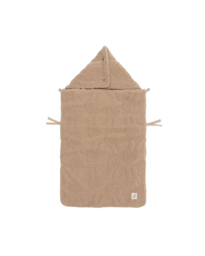 Jollein Voetenzak Autostoel Groep 0+ Miffy Jacquard Teddy Biscuit 3/5 punts