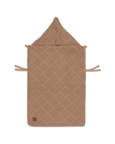 Jollein Voetenzak Autostoel Groep 0+ Check Knit Biscuit 3/5 punts