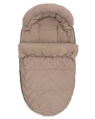 Jollein Voetenzak Buggy/Kinderwagen Embossed Milky Coffee