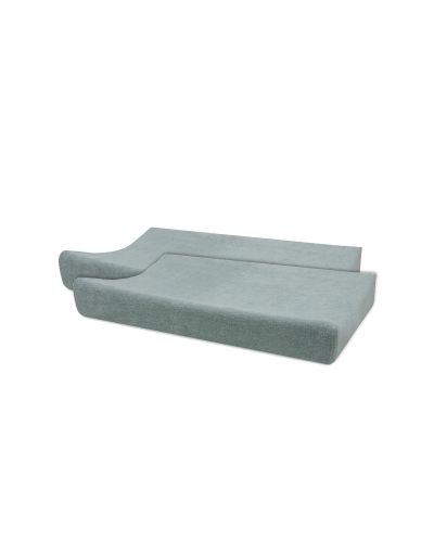 Jollein waskussenhoezen van badstof in de kleur Sea Green, set van 2