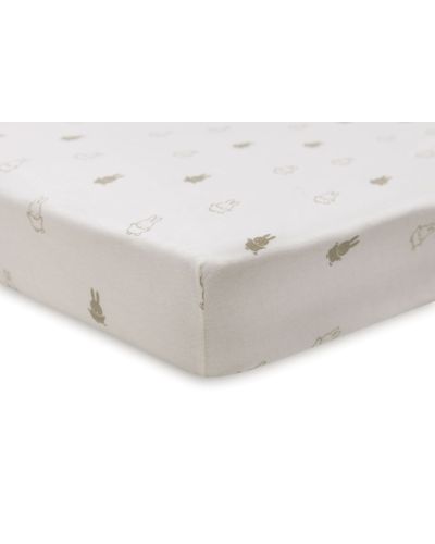 Jollein Hoeslaken Ledikant Nijntje Happy Miffy Jersey Olive Green