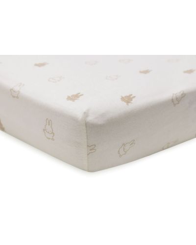 Jollein Hoeslaken Wieg Nijntje Happy Miffy Jersey Nougat