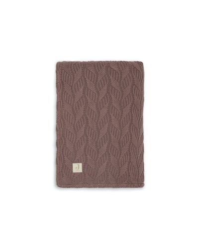 Jollein ledikantdeken Spring Knit Chestnut/Coral Fleece online kopen? | BabyPlanet