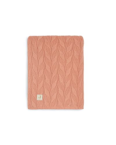 Jollein ledikantdeken Spring Knit Rosewood/Coral Fleece online kopen? | BabyPlanet
