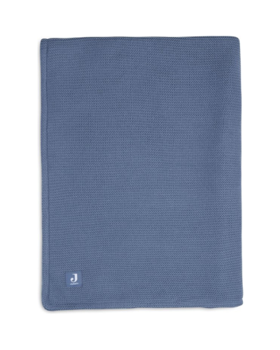 Jollein Wiegdeken Basic Knit Fleece Jeans Blue
