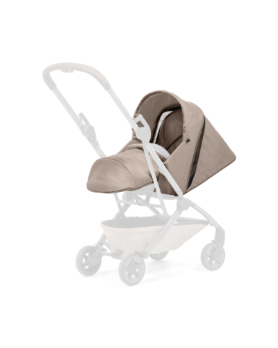 Joolz Aer² Nest to Seat Sandy Taupe voorkant met reistas